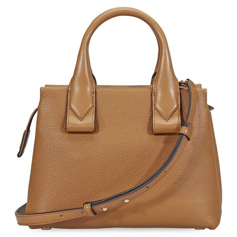 Rollins Small Pebbled Leather Satchel 